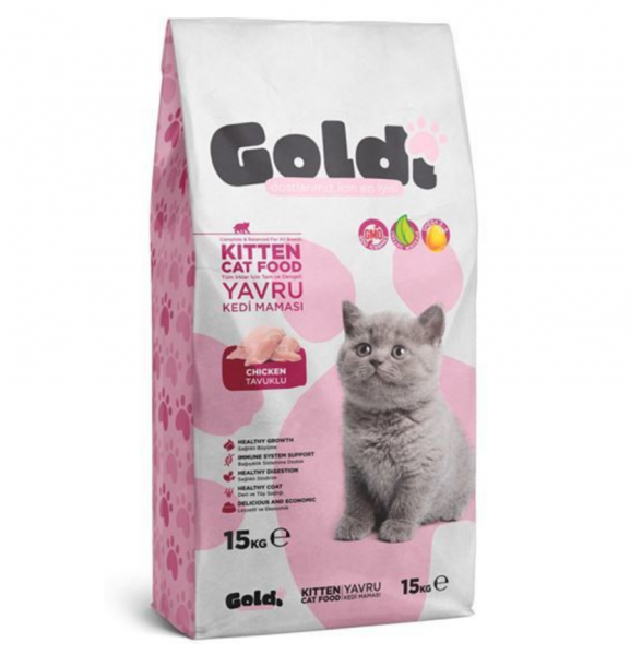 Goldi Kitten Tavuklu 15 kg Kedi Maması