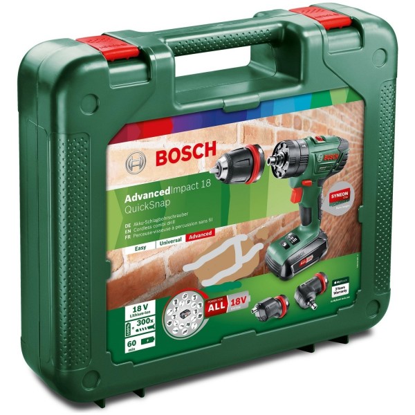 Bosch AdvancedImpact 18 QuickSnap Akülü Matkap