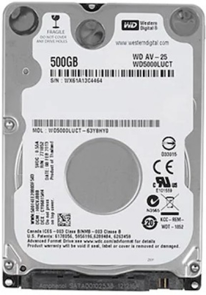 WD AV-25 HDD (500 GB)