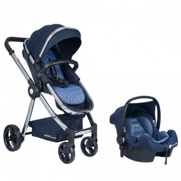 Safe Line Moon Chrome Travel Sistem Bebek Arabası