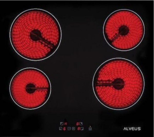 Alveus V-604 BL Ankastre Elektrikli Ocak