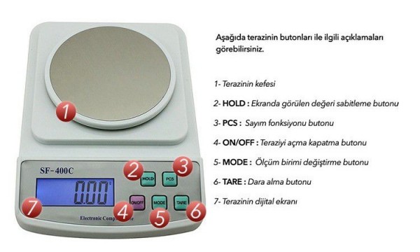 Acura SF 400C Plus Mutfak Terazisi