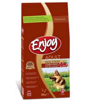 Enjoy Adult Kuzu Eti ve Pirinçli 10 kg Köpek Maması