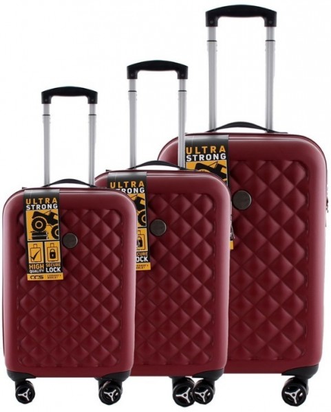 ÇÇS 5165 Abs 3'lü Valiz Seti