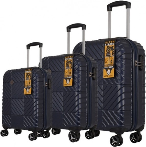ÇÇS 5176 Abs 3'lü Valiz Seti