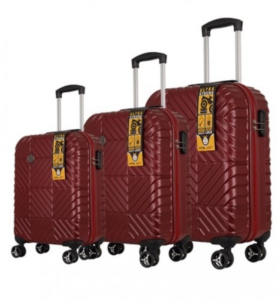 ÇÇS 5176 Abs 3'lü Valiz Seti