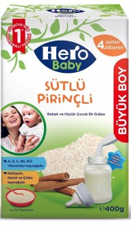 Hero Baby Sütlü Pirinçli 400 gr Kaşık Mama
