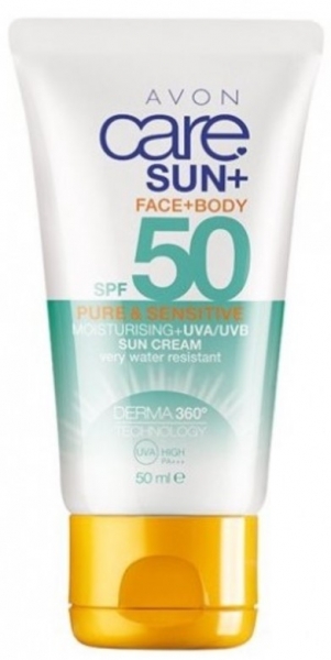 Avon Care Sun+ Pure & Sensitive Face and Body Güneş Kremi SPF50 50 ml