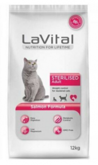 LaVital Sterilised Adult Somonlu 12 kg resim