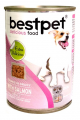 Bestpet Soslu Parça Etli Somonlu Küçük Irk 400 gr resim