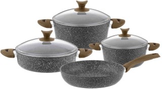 Aksu Legend 7 Parça Granit Tencere ve Tava Seti