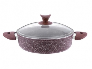 Aksu Extra Granit Basık Tencere 28 cm