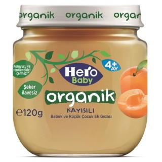 Hero Baby Organik Kayısılı 120 gr Kavanoz Mama