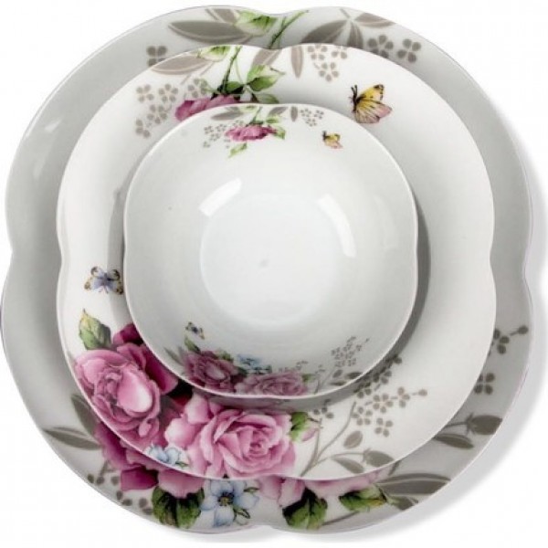 Aryıldız Orient Rose Garden 24 Parça Yemek Takımı