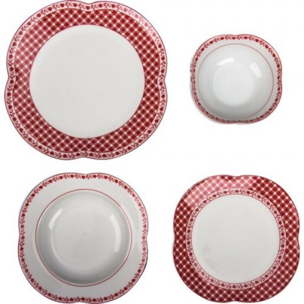 Aryıldız Orient Rouge 24 Parça Yemek Takımı