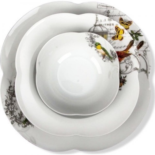 Aryıldız Orient Bird 24 Parça Yemek Takımı