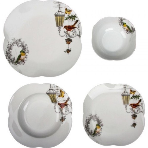 Aryıldız Orient Bird 24 Parça Yemek Takımı