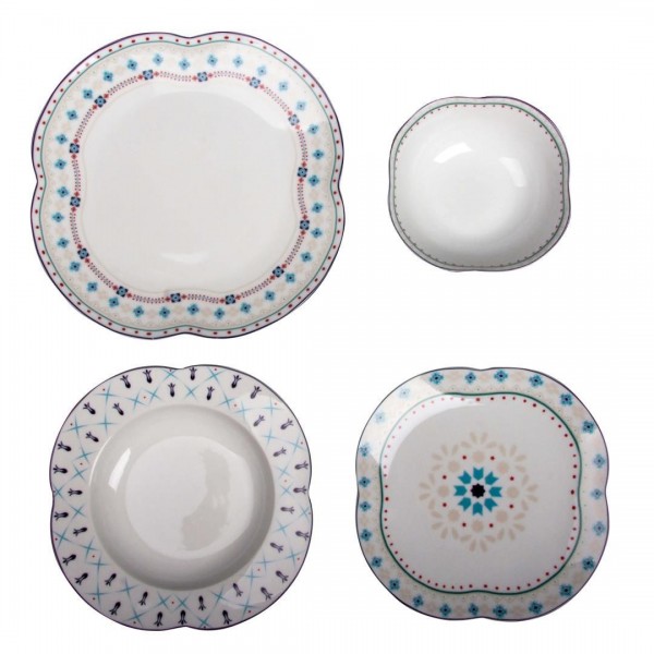 Aryıldız Orient Lily 24 Parça Yemek Takımı