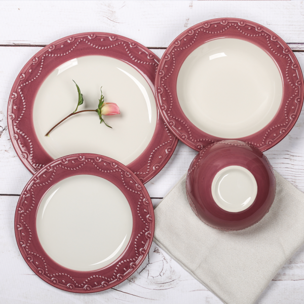 Emsan Laura 24 Parça Yemek Takımı