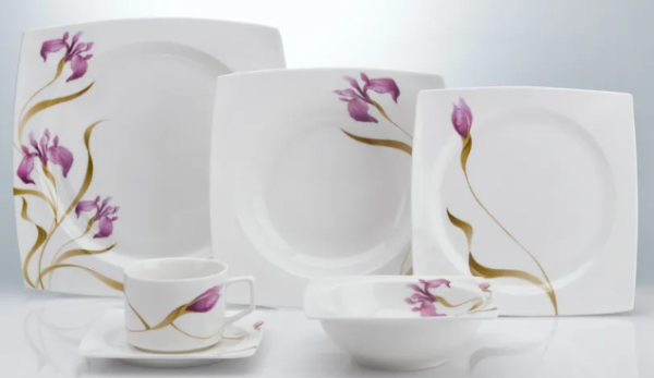 Emsan Elite Bone Lily 84 Parça Yemek Takımı