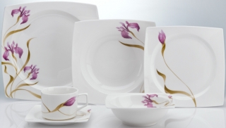 Emsan Elite Bone Lily 84 Parça Yemek Takımı