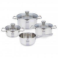 Tefal Duetto 7 Parça Çelik Tencere Seti resim