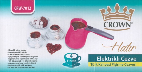 Crown Hatır CRW-7012 Kahve Makinesi