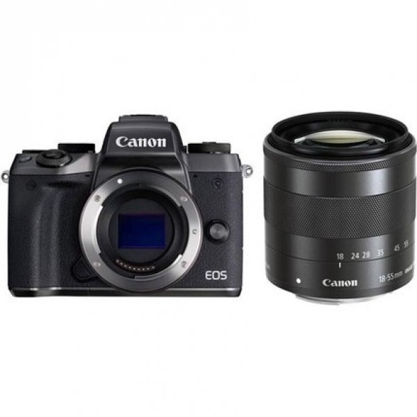 Canon EOS M5 18-55mm Aynasız Fotoğraf Makinesi (18-55 mm)