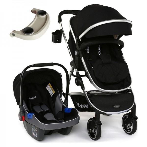 Yoyko City Silver Şase Travel Sistem Bebek Arabası