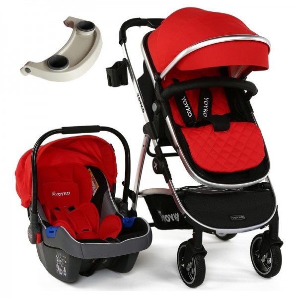 Yoyko City Silver Şase Travel Sistem Bebek Arabası