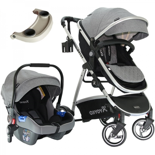 Yoyko City Silver Şase Travel Sistem Bebek Arabası