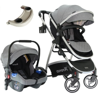 Yoyko City Silver Şase Travel Sistem Bebek Arabası