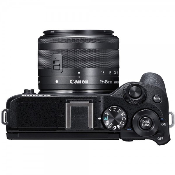 Canon EOS M6 Mark II 15-45mm Aynasız Fotoğraf Makinesi (15-45 mm)