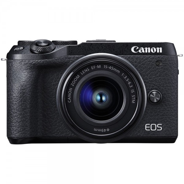 Canon EOS M6 Mark II 15-45mm Aynasız Fotoğraf Makinesi (15-45 mm)