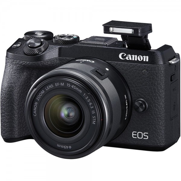 Canon EOS M6 Mark II 15-45mm Aynasız Fotoğraf Makinesi (15-45 mm)