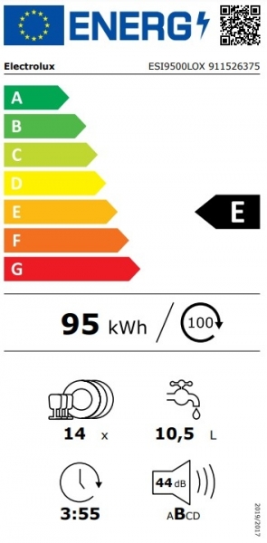 Electrolux ESI9500LOX Bulaşık Makinesi
