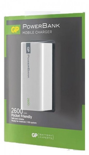 GP GP1C02ABE-2FB1 2600 mAh Powerbank