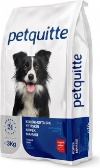 Petquitte Kuzulu Küçük ve Orta Irk Yetişkin 3 kg Köpek Maması