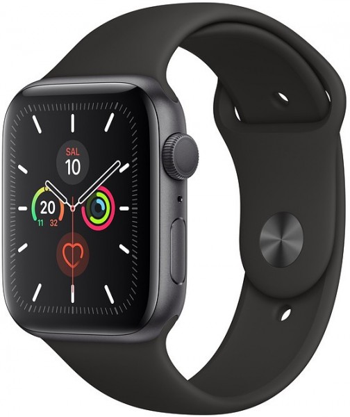 Apple Watch Series 5 (44mm) Uzay Grisi Alüminyum Kasa ve Spor Kordon Akıllı Saat (44 mm)