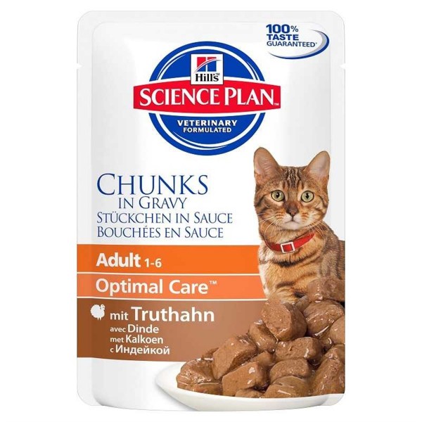 Hill's Tunder Chunks Gravy Hindili Yetişkin 85 gr Kedi Maması