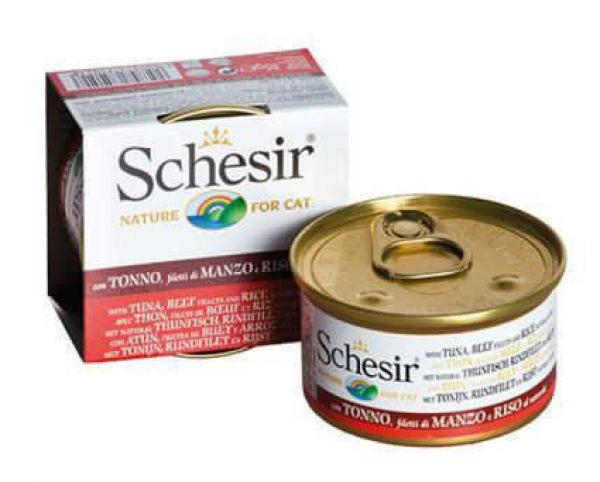 Schesir Ton Balıklı Sığır Etli 85 gr Kedi Maması