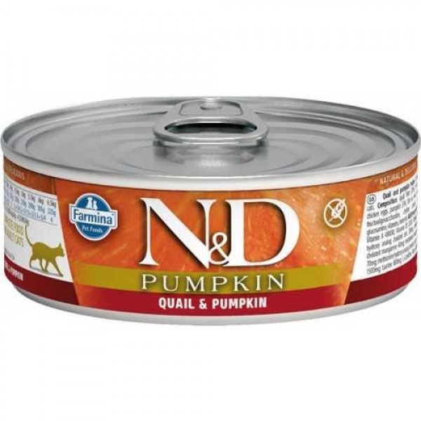 N&D Balkabaklı ve Bıldırcınlı 80 gr Kedi Maması