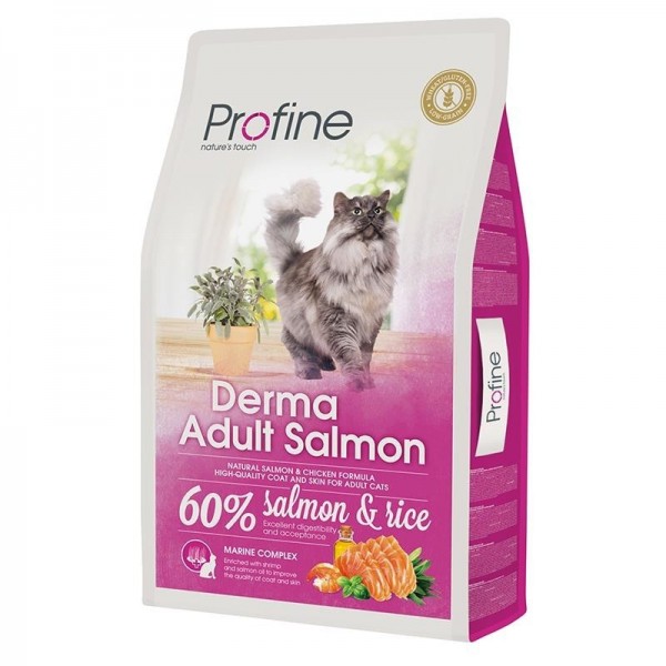 Profine Derma Doğal Somonlu Yetişkin 10 kg Kedi Maması