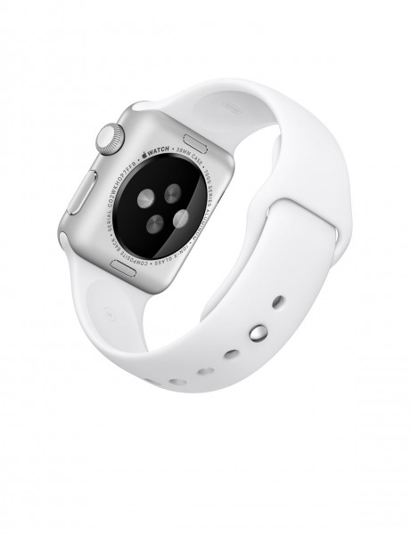 Apple Watch Sport (38 mm) Gümüş Rengi Alüminyum Kasa ve Beyaz Spor Kordon Akıllı Saat