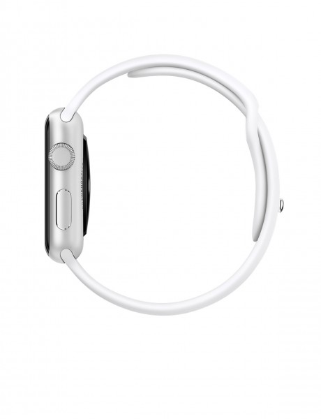 Apple Watch Sport (42 mm) Gümüş Rengi Alüminyum Kasa ve Beyaz Spor Kordon Akıllı Saat