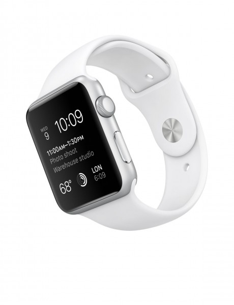 Apple Watch Sport (42 mm) Gümüş Rengi Alüminyum Kasa ve Beyaz Spor Kordon Akıllı Saat
