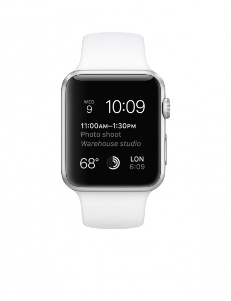 Apple Watch Sport (42 mm) Gümüş Rengi Alüminyum Kasa ve Beyaz Spor Kordon Akıllı Saat