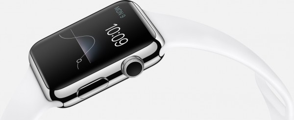 Apple Watch (42 mm) Paslanmaz Çelik Kasa ve Beyaz Spor Kordon Akıllı Saat
