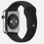 Apple Watch (42 mm) Paslanmaz Çelik Kasa ve Siyah Spor Kordon Akıllı Saat