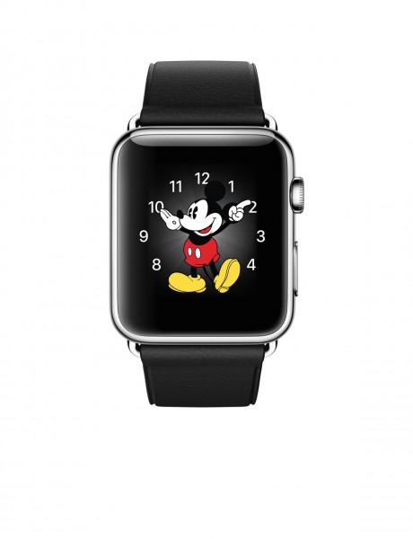 Apple Watch (42 mm) Paslanmaz Çelik Kasa ve Klasik Tokalı Siyah Kayış Akıllı Saat